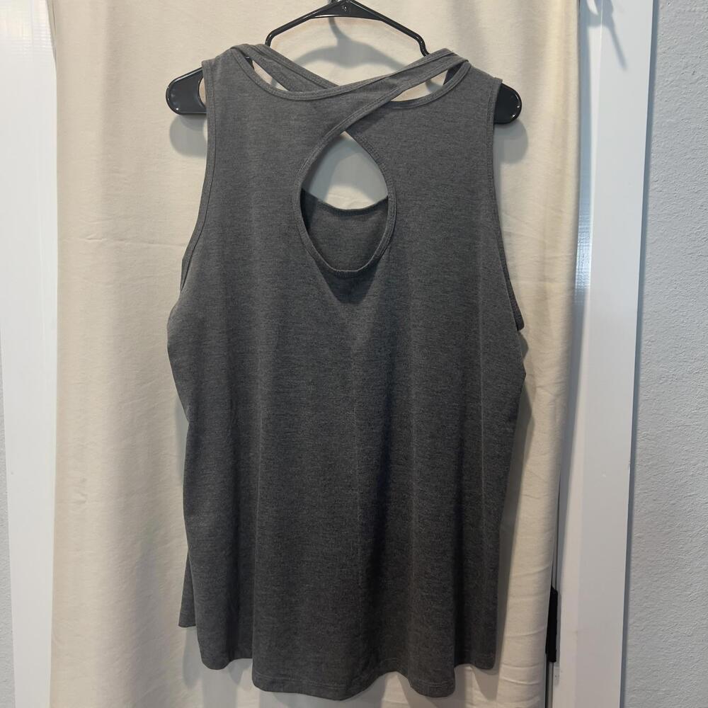 BCG Plus Women's Activewear Tank Top, Size 2X, Gray
